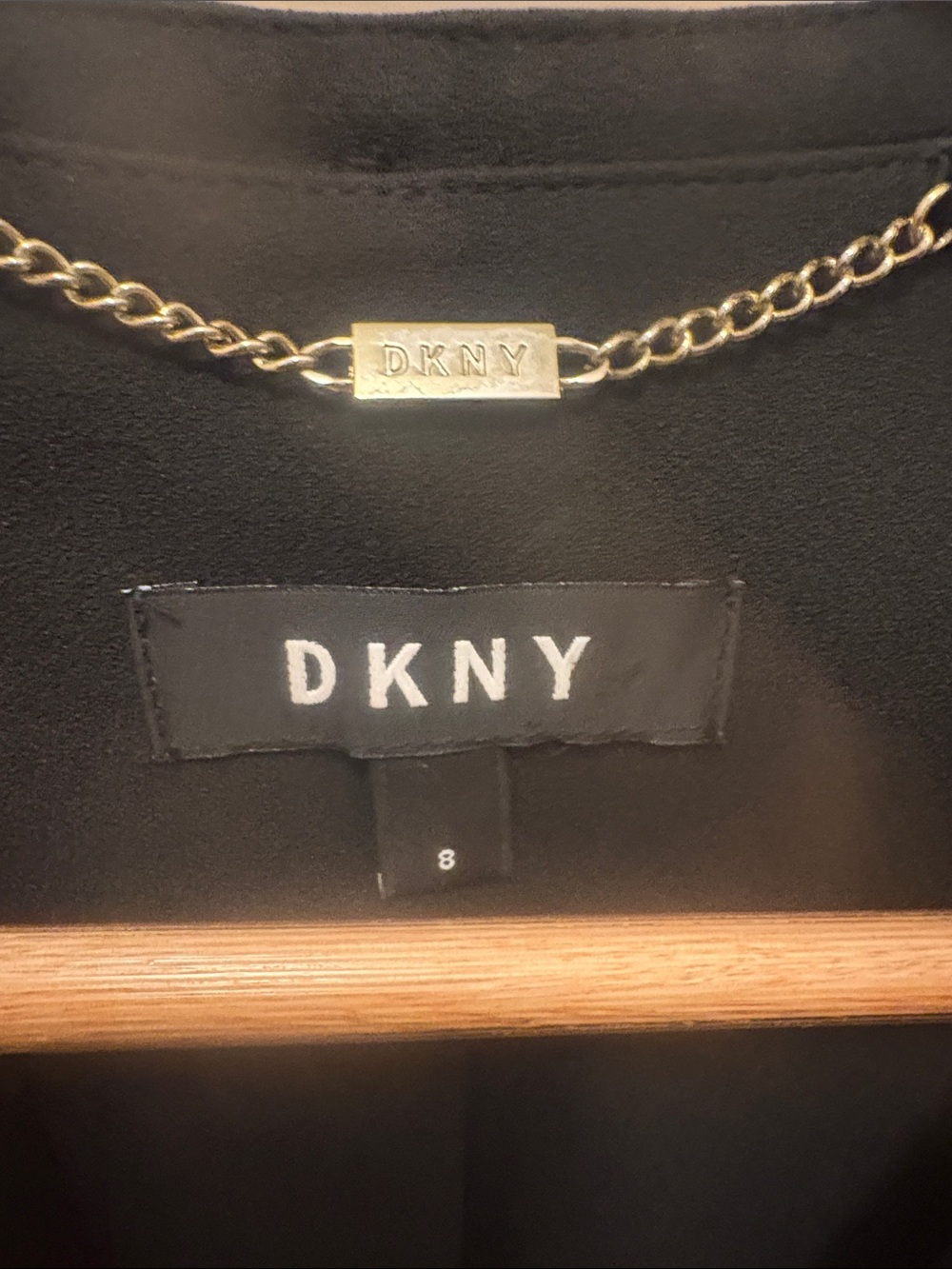 DKNY Black Zip-Front Peplum Blazer A041 - Picture 2 of 5